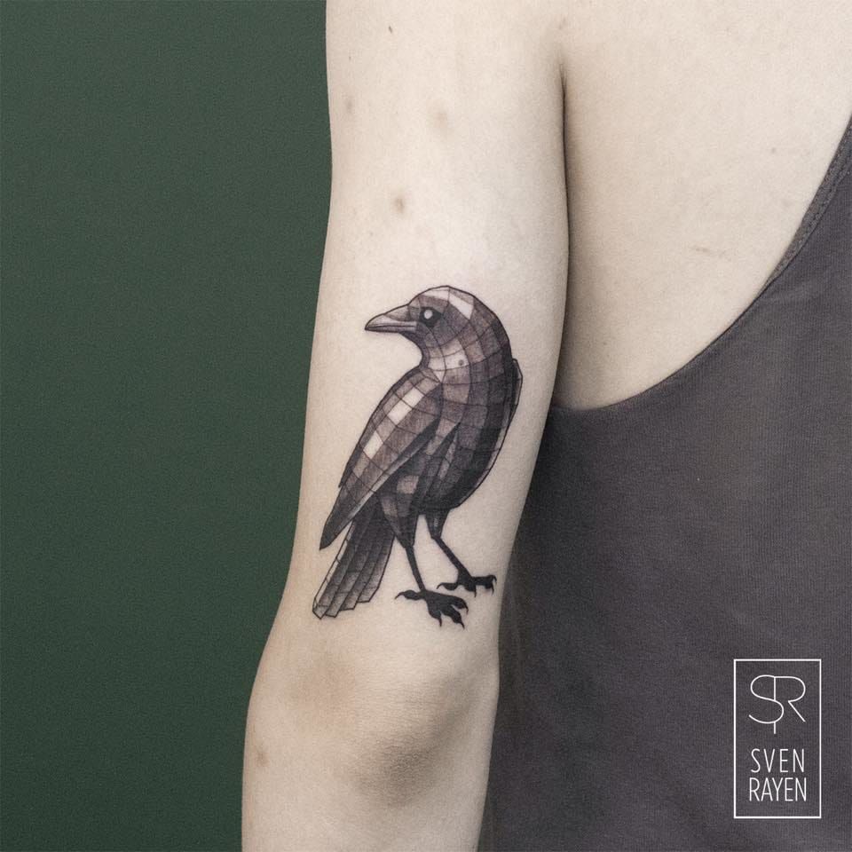 Rayen bird tattoo