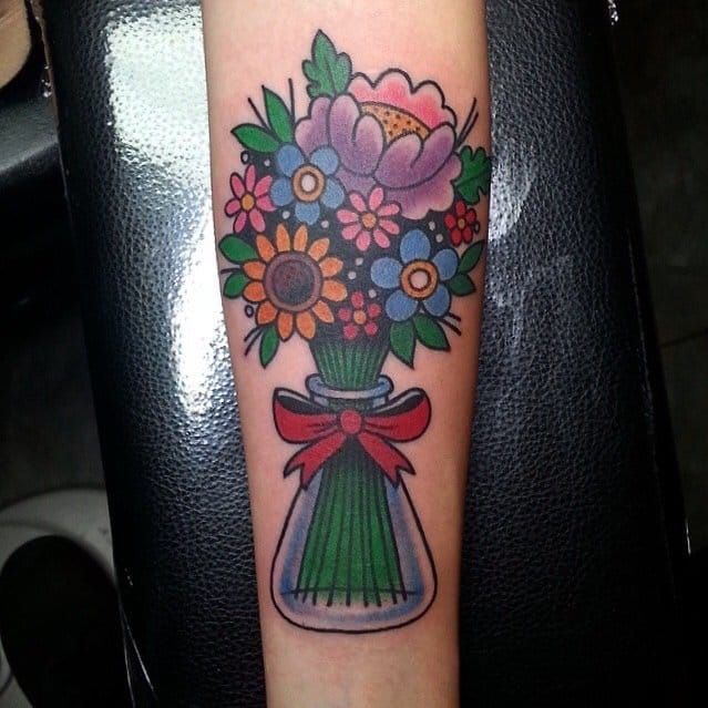 Sahl  oldschooltattoo vase flowers linework art piece design  mydesign tattoo tattooed tattoos ink inked copenhagen  Facebook