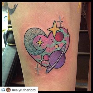 Cute tattoo by Keely Rutherford.