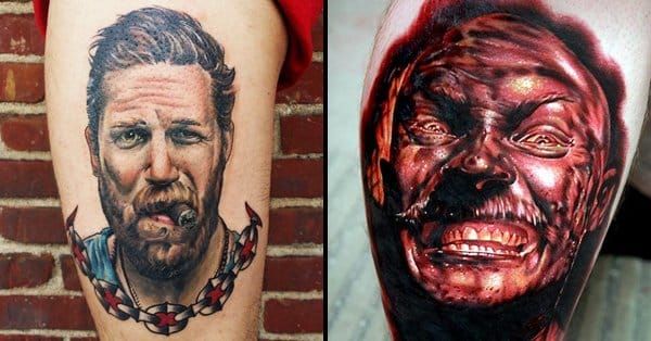 10 Intense Tom Hardy Tattoos!! • Tattoodo
