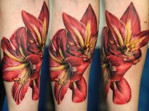 Beautiful orchid tattoo