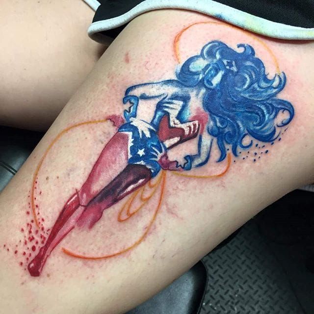 Great arm work by  Wonder Woman Tattoo Appreciation Page  Facebook