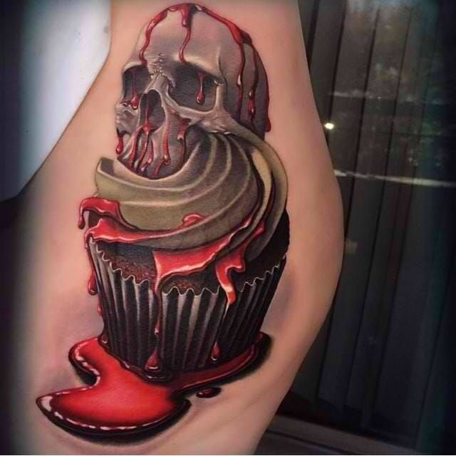 40 Yummy And Funny Cupcake Tattoos  Tattoodo