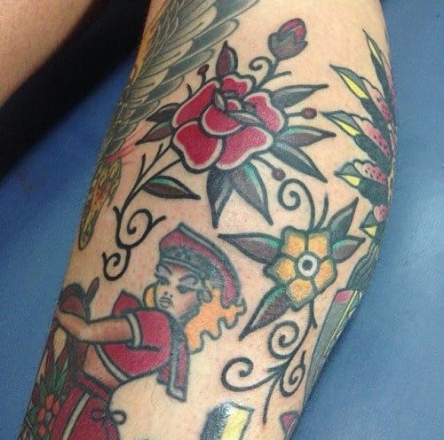 Flower Filler Tattoos by Jonathan Reina