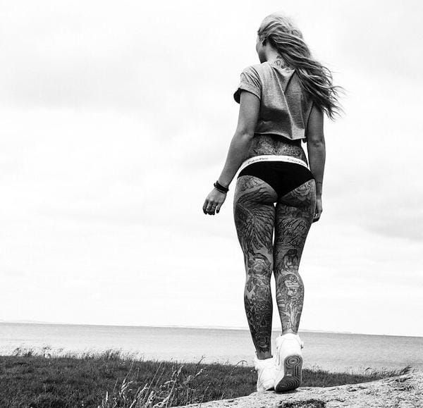 Sabrina Kongsted Leg Gorgeous Tattoos