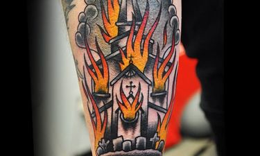 20 Controversial Burning Church Tattoos!!