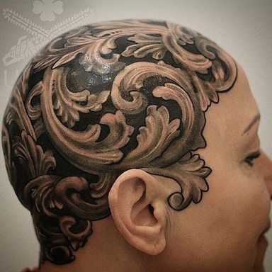 18 Baroque And Fancy Filigree Tattoos