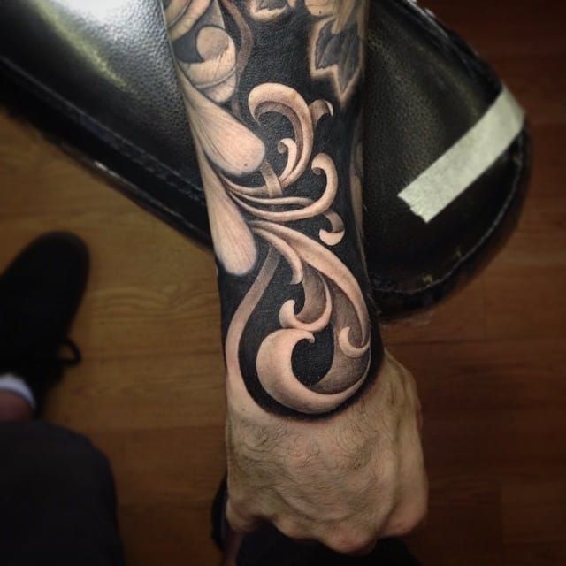 Half sleeve baroque tattoo design by 21V on DeviantArt