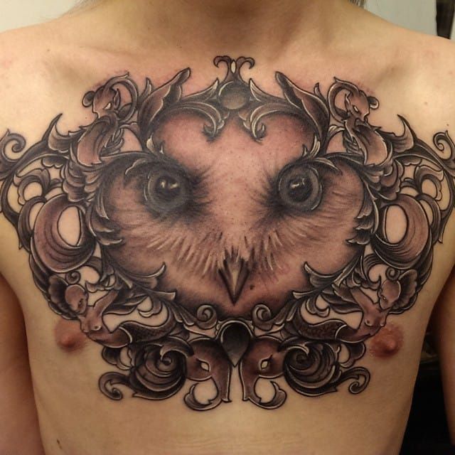 Gorgeous chestpiece by Rachel Honeywell.