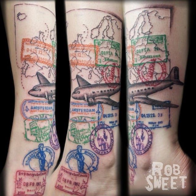 Postage stamp flash by  Heartbreaker Tattoo  Facebook