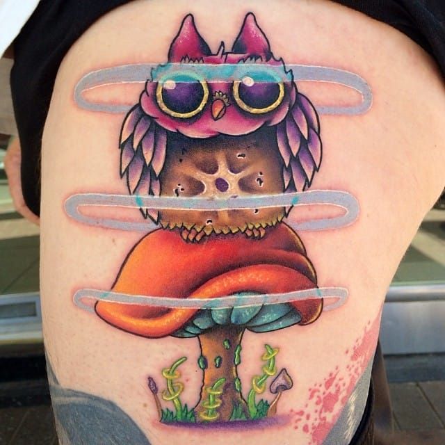 These Mushroom Tattoos Are Trippy! • Tattoodo