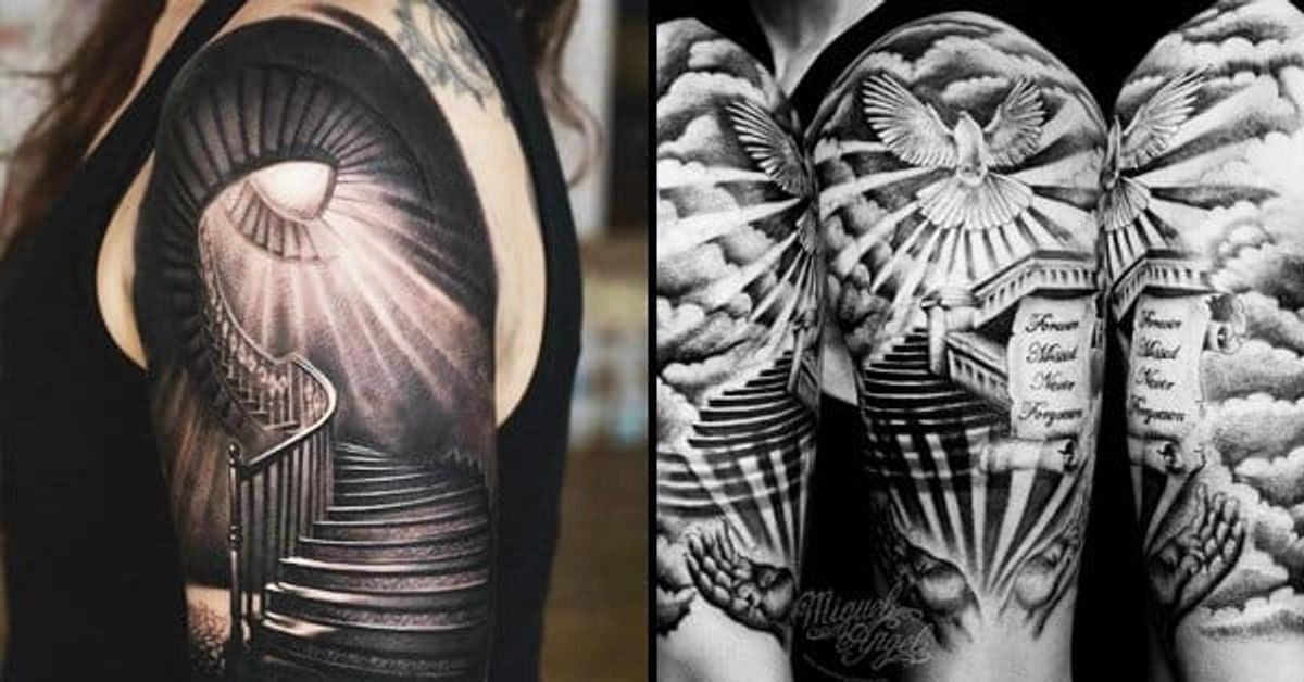 9 Mysterious & Enchanting Stairway tattoos • Tattoodo 9 Mysterious & Enchanting Stairway tattoos • Tattoodo