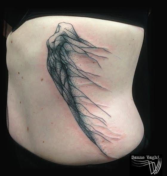 Linear Patterns By Chaim Machlev Make Tattoos Flow Over Your Body  DeMilked