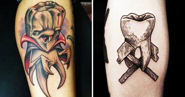 Your Dentist Will Approve These Fun Tooth Tattoos! • Tattoodo