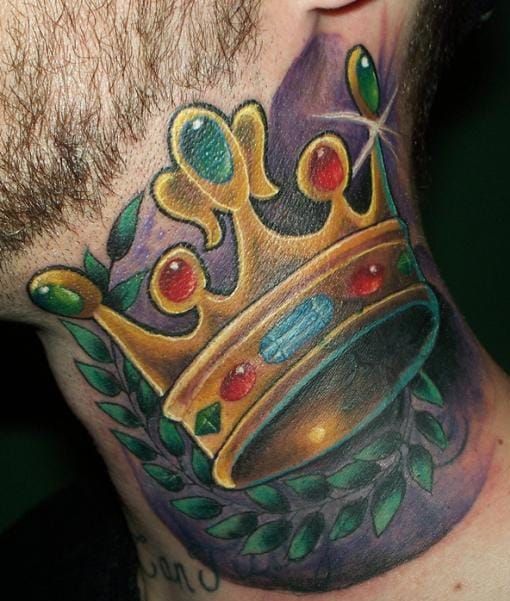 color crown tattoos