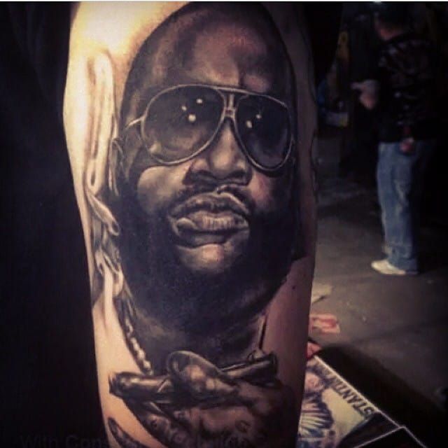 Rick ross tattoos Tattoos Gangsta tattoos