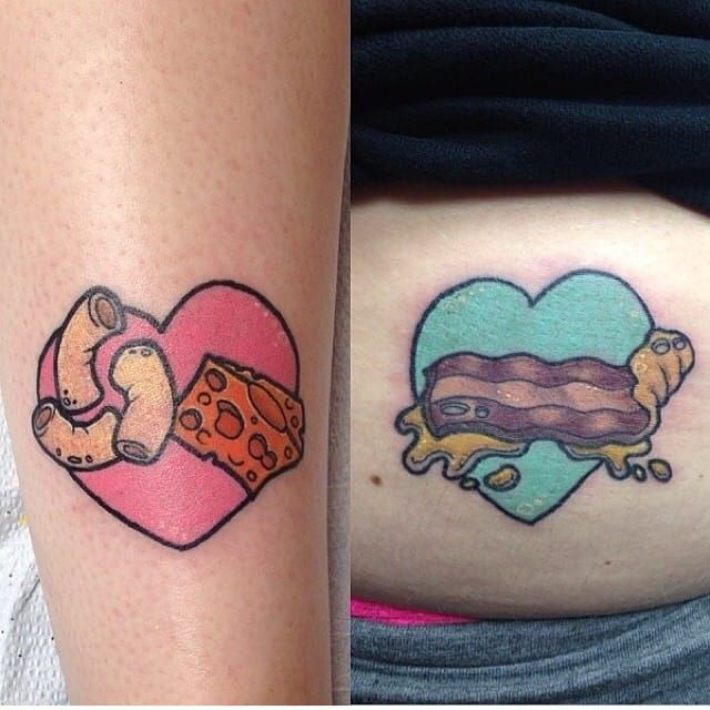 Mac  Cheese  Bad tattoos Tattoos Matching friend tattoos