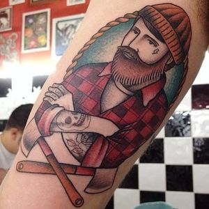 Lumberjack Tattoo by Lorenzo Di Credico