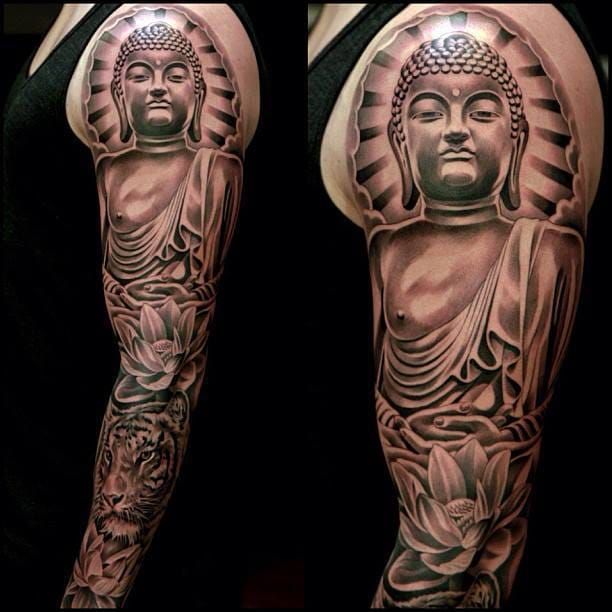 Tattoo uploaded by Tattoodo • Medicine Buddha tattoo #buddha #medicine  #scalp • Tattoodo