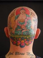 Medicine Buddha tattoo #buddha #medicine #scalp