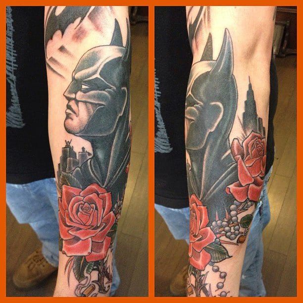 Tattoo by Adam Hays. Love how Adam Hays incorporated neo-traditional style here!