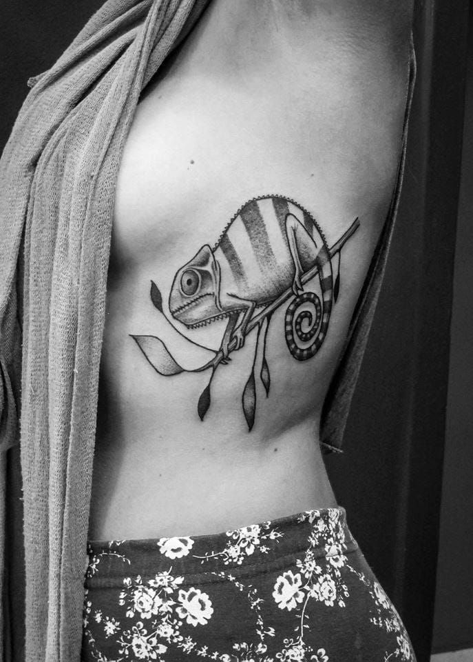 15 Endearing Chameleon Tattoos  Tattoodo