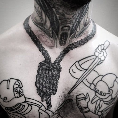 20 Foreboding Noose Tattoos • Tattoodo