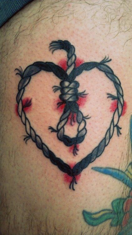 Noose Heart Tattoo by Bruno Cavalcante