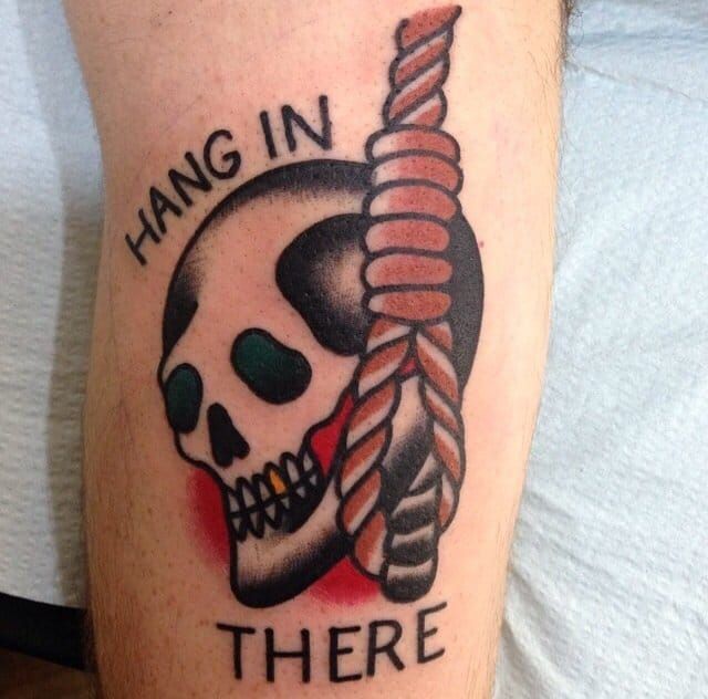 Skull with noose