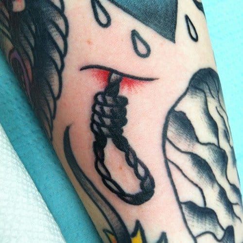 Little Noose Tattoo by Alexander Boyko