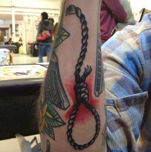 Noose Filler Tattoo by Bert Thomas