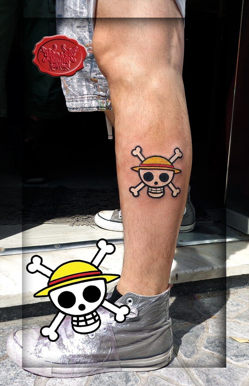 New custom made one piece tattoo me and my brother got Hope you all like  it as much as we do  rOnePiece
