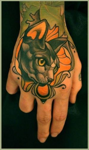Sphynx Hand Tattoo by Lars “Lu’s Lips” Uwe