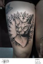 Egyptian Cat Tattoo by Tattrx