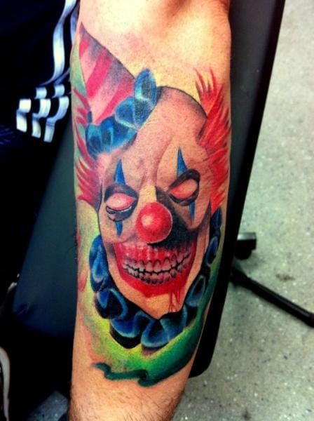Scary Clown Tattoos