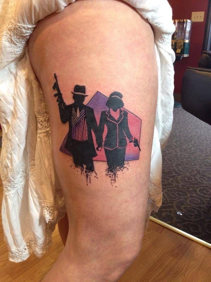 15 Bonnie And Clyde Tattoos For Badass Couples  Tattoodo