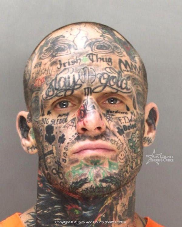 Viral Florida man with numerous face tattoos gets new mugshot  Action News  Jax