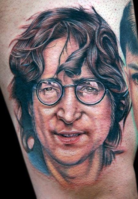 Cecil Porter did this portrait of Beatles co-founder and music legend John Lennon