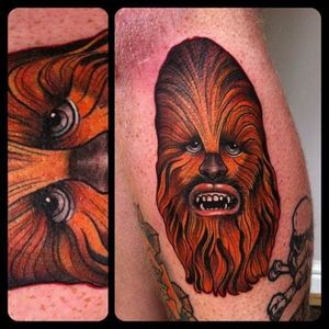 Bold Chewbacca Tattoo by Marked For Life #chewbacca #starwars #starwarstattoo #MarkedForLife