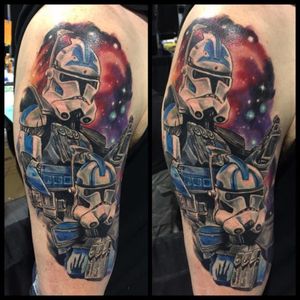 Star Wars tattoo, artist unknown #starwars #starwarstattoo