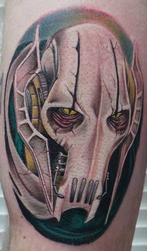 Killer General Grievous Tattoo by Damian Cain #starwars #starwarstattoo #damiancain