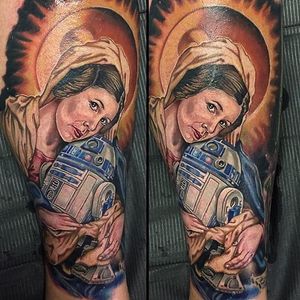 Star Wars tattoo. Unknown artist #r2d2 #starwars #starwarstattooo