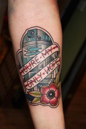 Classic R2-D2 Tattoo by Matt Cooley #r2d2 #starwars #MattCooley
