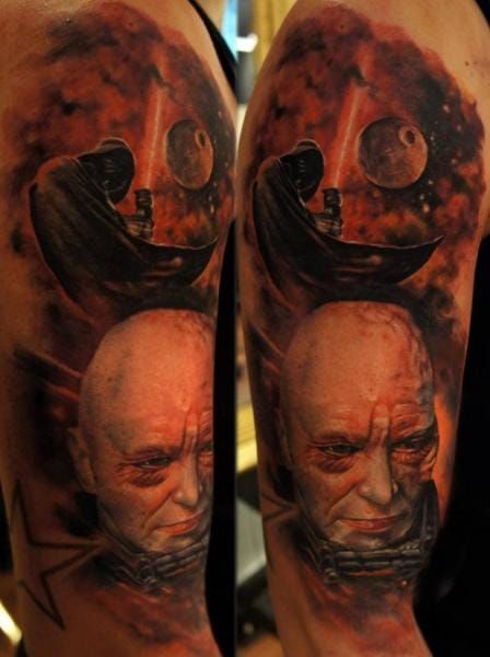 Tattoo uploaded by Robert Davies • Saint Yoda Tattoo by Benji