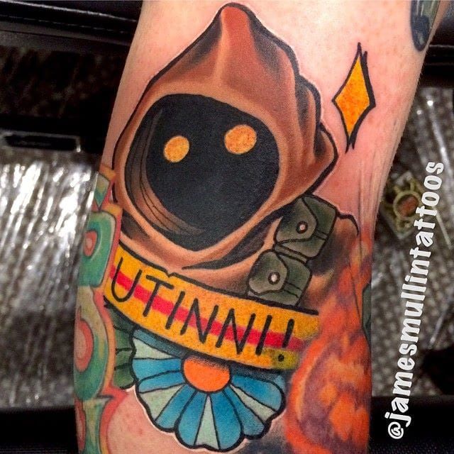 Tattoo uploaded by Robert Davies • Saint Yoda Tattoo by Benji