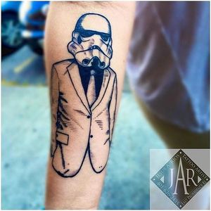 Star Wars tattoo by Jesus A. Rios #starwars #suit #mask