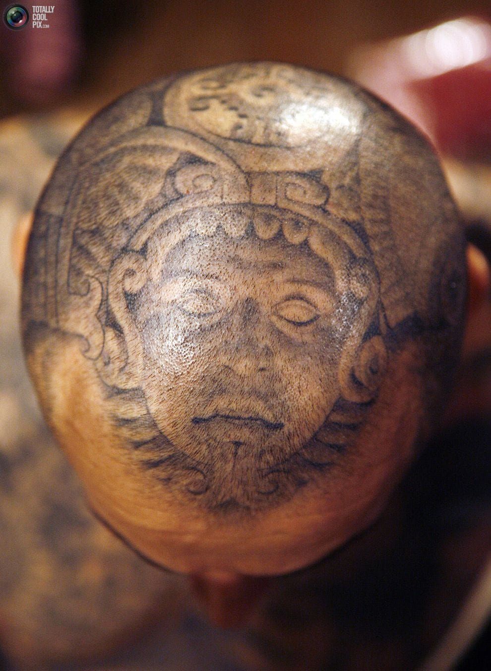 Mayan scalp piece.