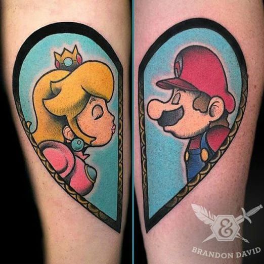 22 Super Mario Tattoos  The Body is a Canvas