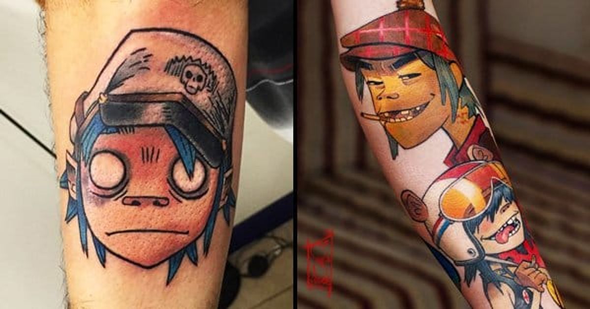 15 Gorillaz Tattoos That Will Give You The Feel Good Inc Vibes Tattoodo