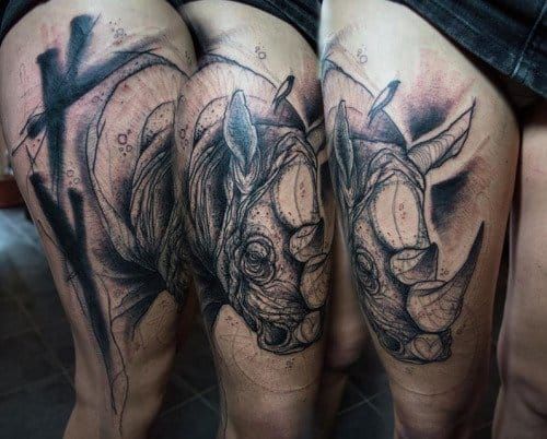 2703 Rhino Tattoo Images Stock Photos  Vectors  Shutterstock